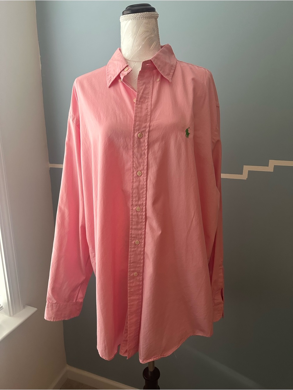 Ralph Lauren Coral Pink Button-Down Oxford Shirt